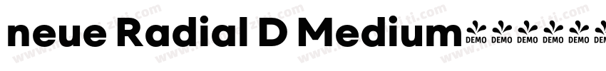 neue Radial D Medium字体转换